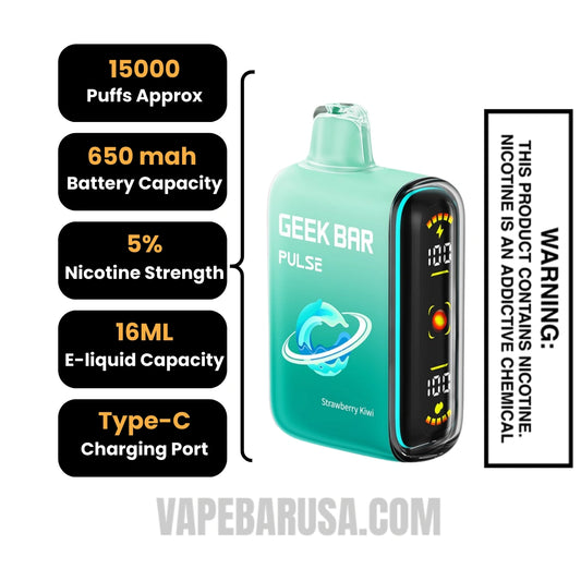 Strawberry Kiwi Geek Bar Pulse Disposable Vape