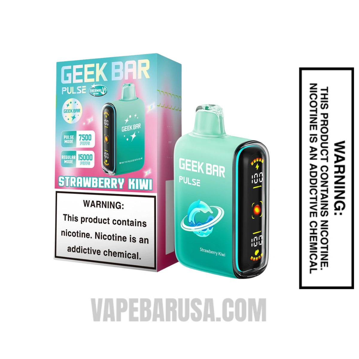 Strawberry Kiwi Geek Bar Pulse Disposable Vape With Package Box