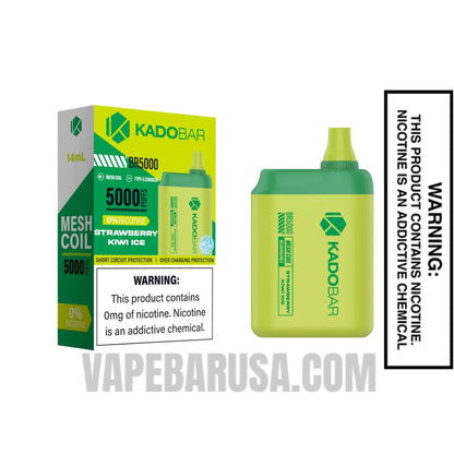 Strawberry Kiwi Ice Kado Bar BR5000 Disposable Vape With Package Box