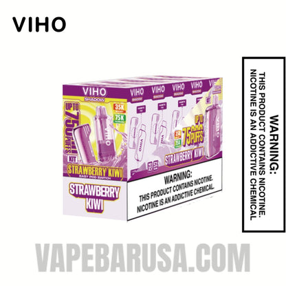 Strawberry Kiwi VIHO Shadow 75K Vape Kit With Bundle Pack
