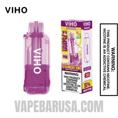 Strawberry Kiwi VIHO Shadow 75K Vape Pod With Package Box