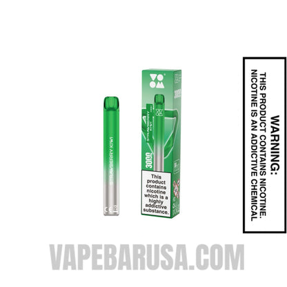 Strawberry Kiwi Voom Mesh 3000 Puffs Disposable Vape With Package Box