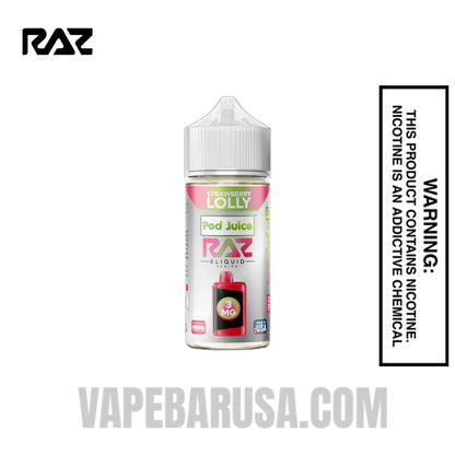 Strawberry Lolly RAZ Vape Juice 100 ML