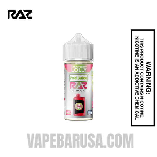Strawberry Lolly RAZ Vape Juice 100 ML