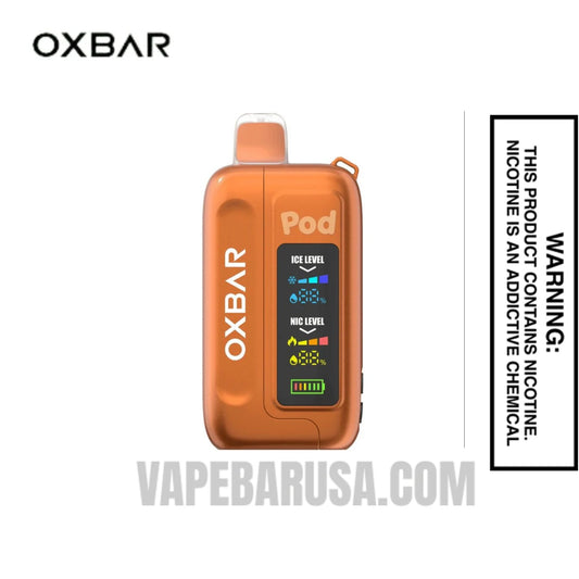 Strawberry Orange Pop OXBAR Ice-Nic Control Disposable Vape