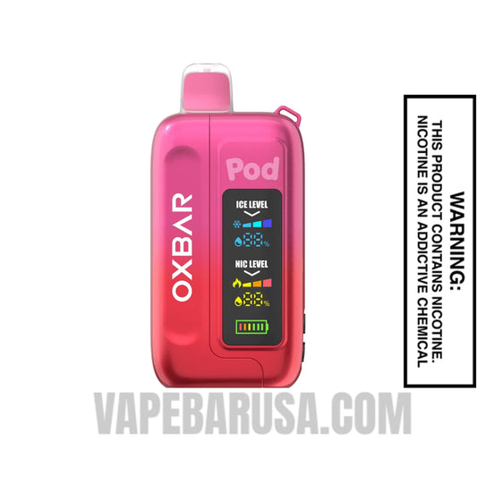 Strawberry Pink Cherry OXBAR Ice-Nic Control Disposable Vape