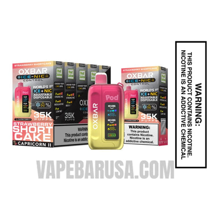 Strawberry Shortcake OXBAR Ice-Nic Control Disposable Vape With Bundle pack
