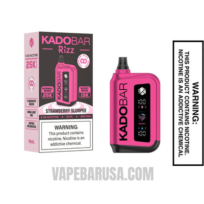Strawberry Slurpee Kado Bar Rizz Disposable Vape With Package Box