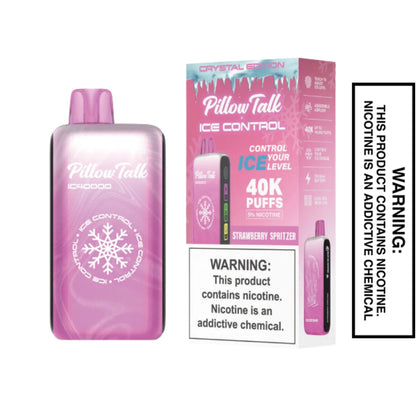 Strawberry Spritzer Pillow Talk IC40000 Crystal Edition Vape With Package Box