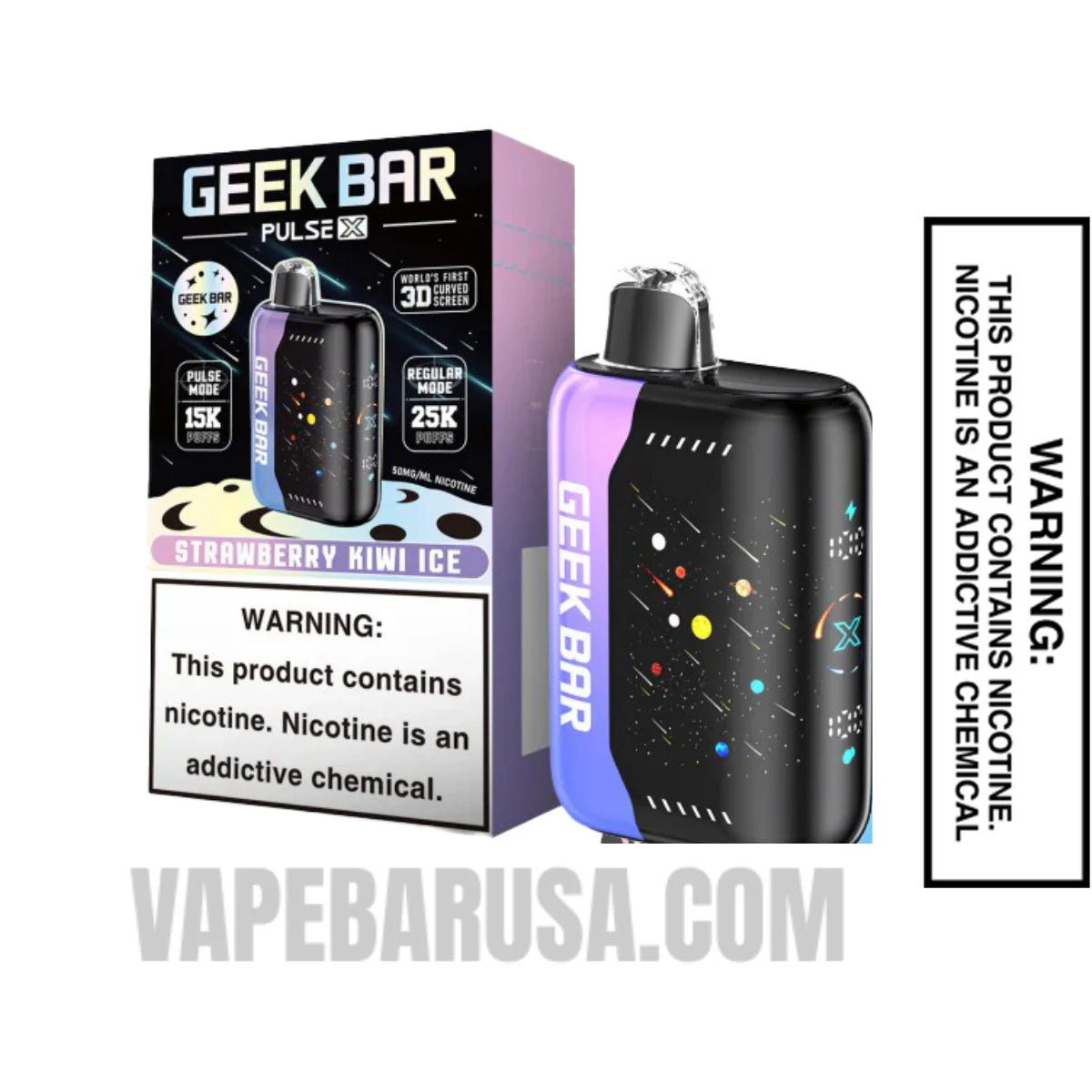 Strawberry Watermelon Geek Bar Pulse X Disposable Vape With Package Box