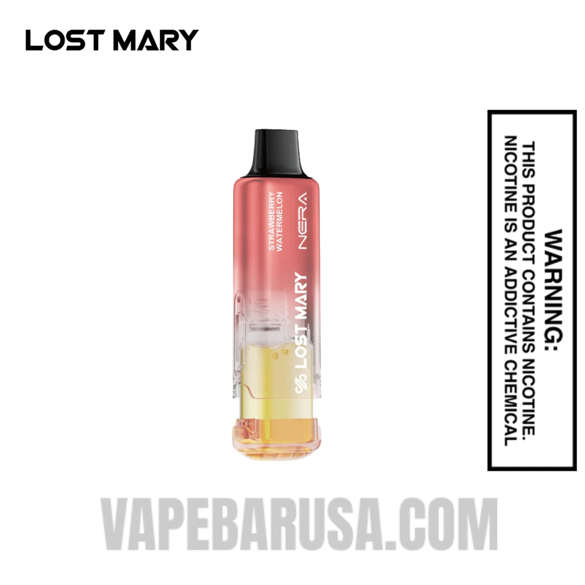 Strawberry Watermelon Lost Mary Nera Fullview 70K Disposable Vape Pod