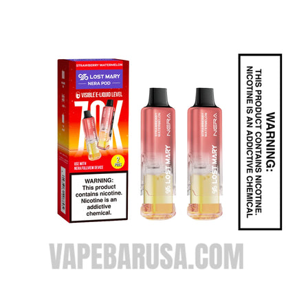 Strawberry Watermelon Lost Mary Nera Fullview 70K Disposable Vape Pod With Package Box