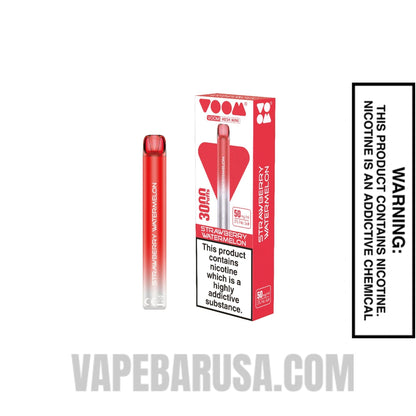Strawberry Watermelon Voom Mesh 3000 Puffs Disposable Vape With Package Box