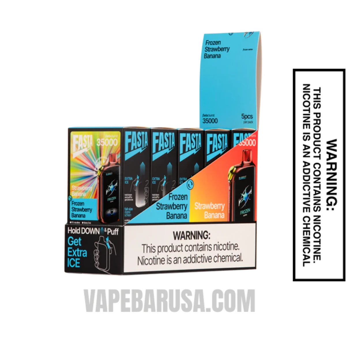 Strawberry Banana Fasta Burrst 35000 (Frozen Series) Vape