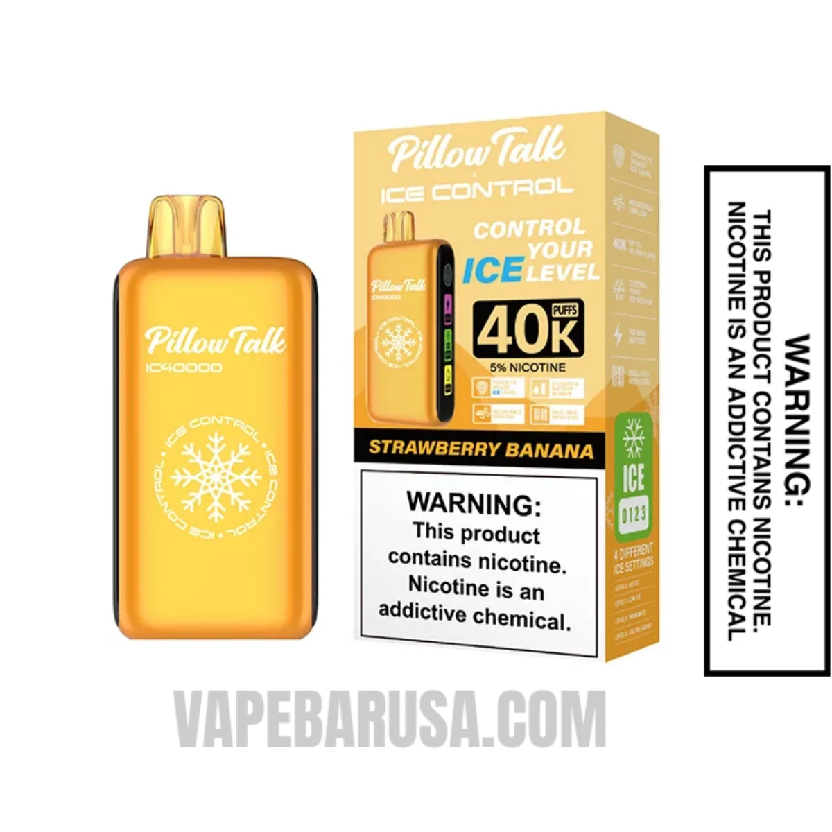 Strawberry Banana Pillow Talk IC40000 Disposable Vape With Package Box 