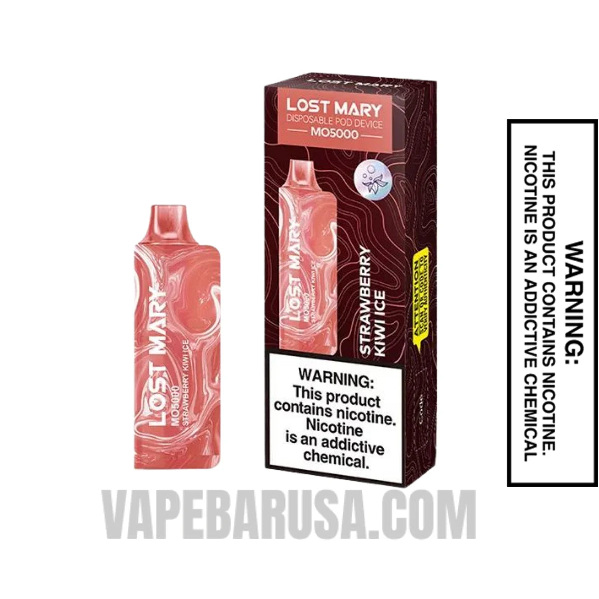 Strawberry Kiwi Ice Lost Mary MO5000 Disposable Vape With Package Box