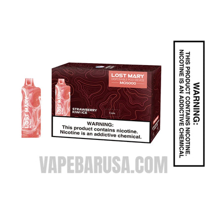 Strawberry Kiwi Ice Lost Mary MO5000 Disposable Vape With bundle Pack