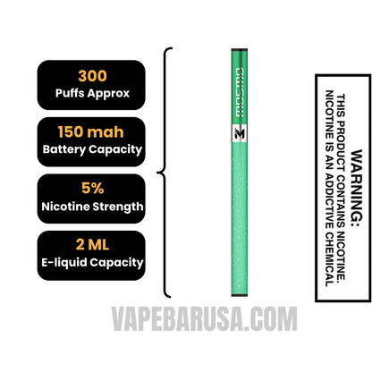 Strawberry Kiwi MOSMO Stik Disposable Specification