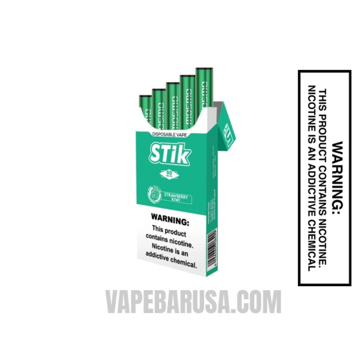 Strawberry Kiwi MOSMO Stik 300 Puffs Disposable With Package Box