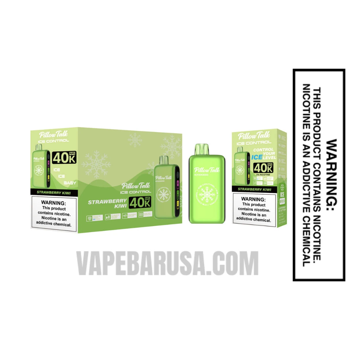 Strawberry Kiwi Pillow Talk IC40000 Disposable Vape With Bundle Pack