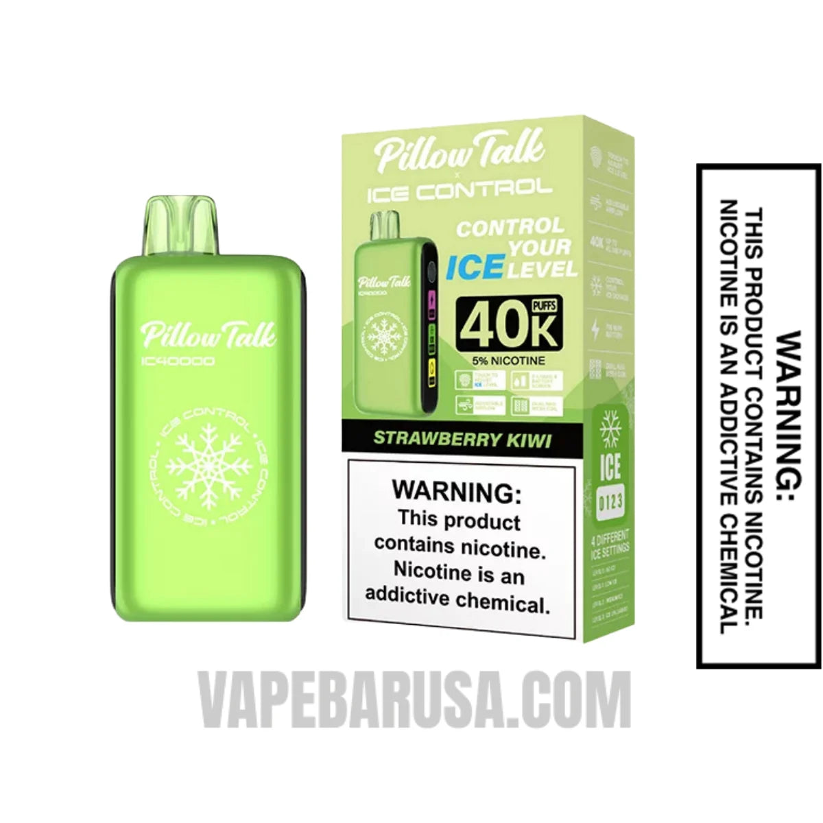 Strawberry Kiwi Pillow Talk IC40000 Disposable Vape With Package Box
