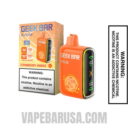 Strawberry Mango Geek Bar Pulse Disposable Vape With Package Box