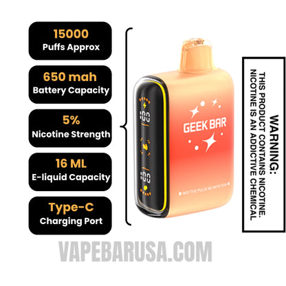 Strawberry Savers Geek Bar Pulse Savers Edition Vape Specifications