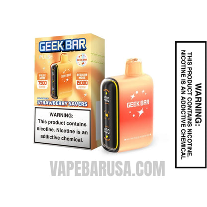 Strawberry Savers Geek Bar Pulse Savers Edition Vape With Package Box