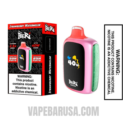 Strawberry Watermelon Beri Crush 50K Disposable Vape with Package Box