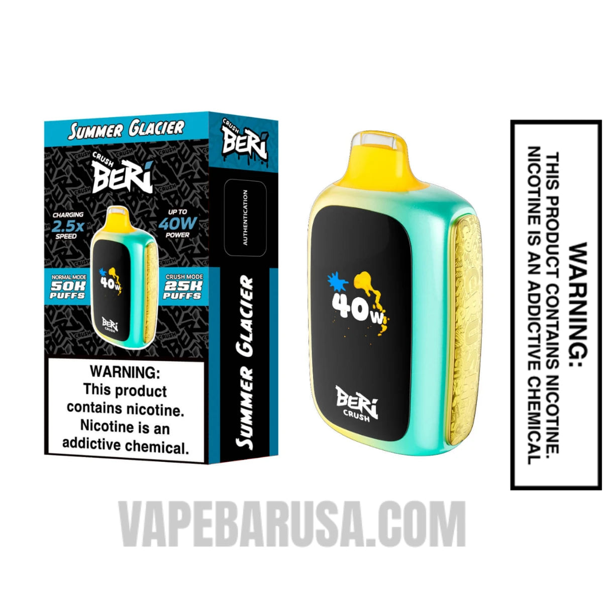 Summer Glacier Beri Crush 50K Disposable Vape With Package Box 