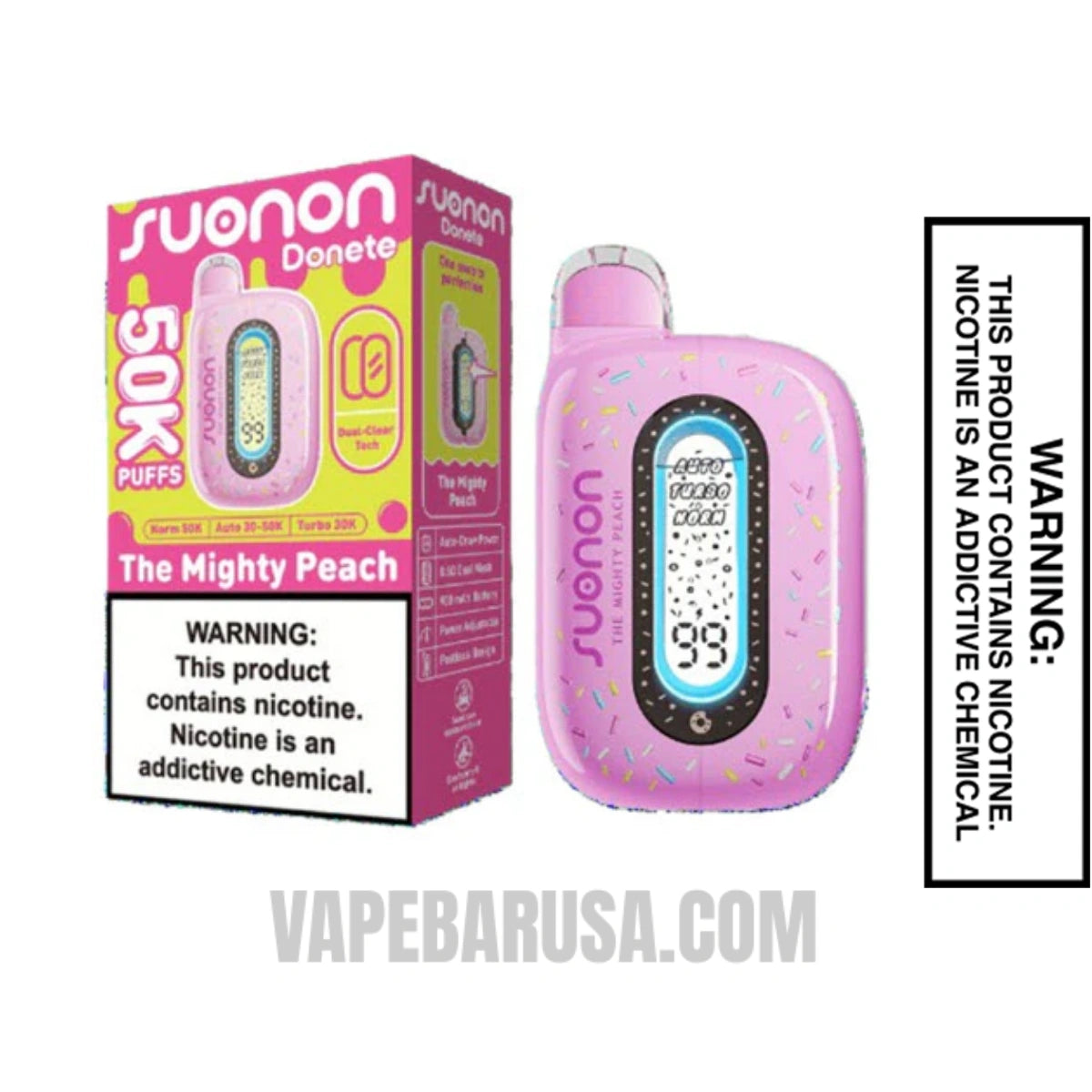 The Mighty Peach Suonon Donete 50k Disposable Vape With Package Box