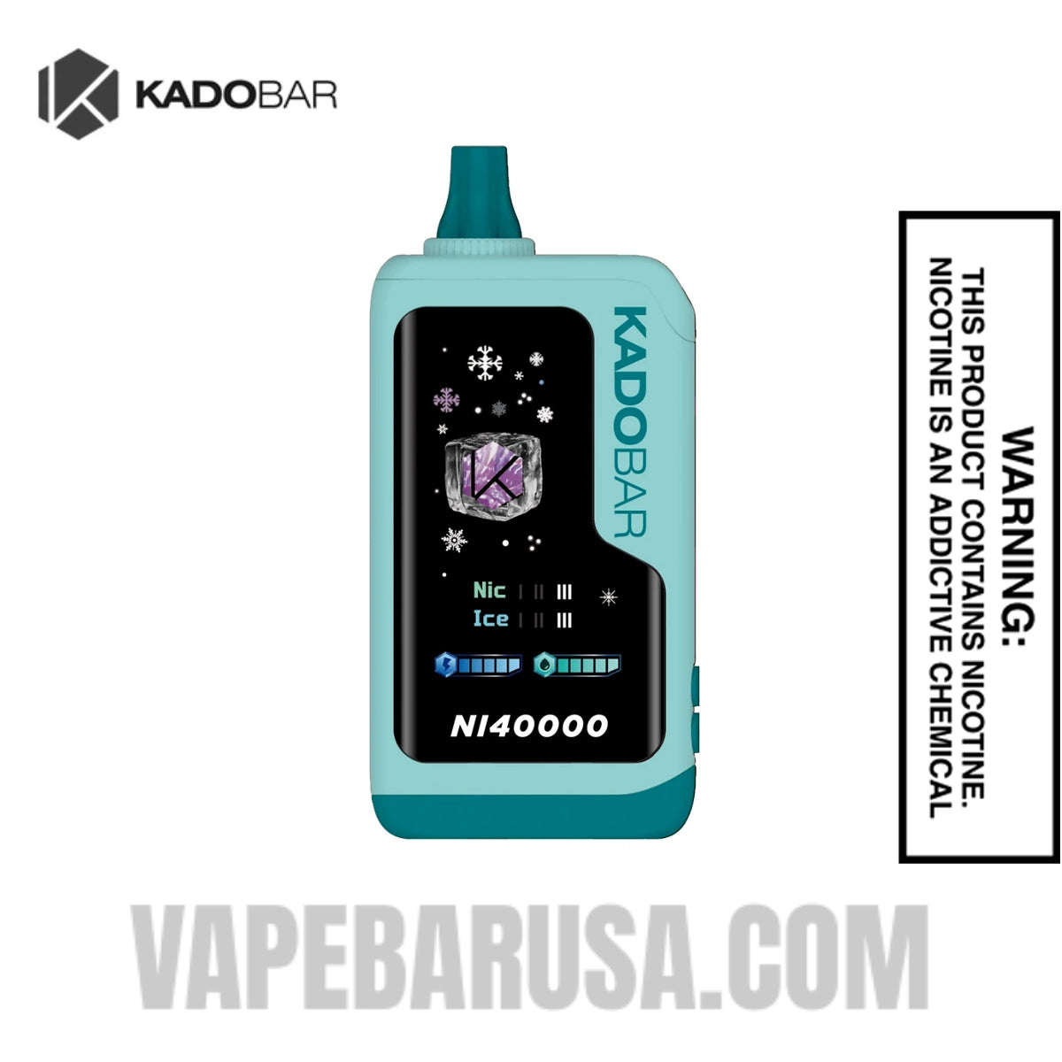 The Real Miami Mint Kado Bar NI40000 Ice-Nic Disposable Vape