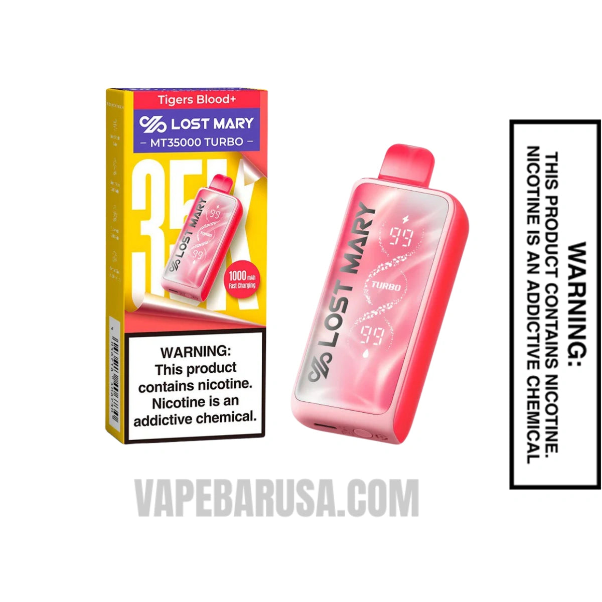 Tigers Blood Lost Mary MT35000 Disposable Vape with package box