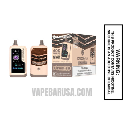 Tiramisu Kado Bar NI40K Ice-Nic Control Disposable Vape