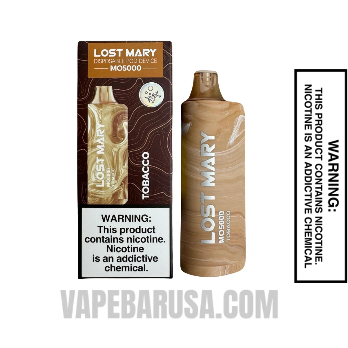 Tobacco Lost Mary MO5000 Disposable Vape With Package Box