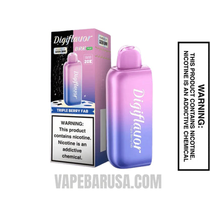 Triple Berry Fab Digiflavor BRK 20K Disposable Pod With Package Box