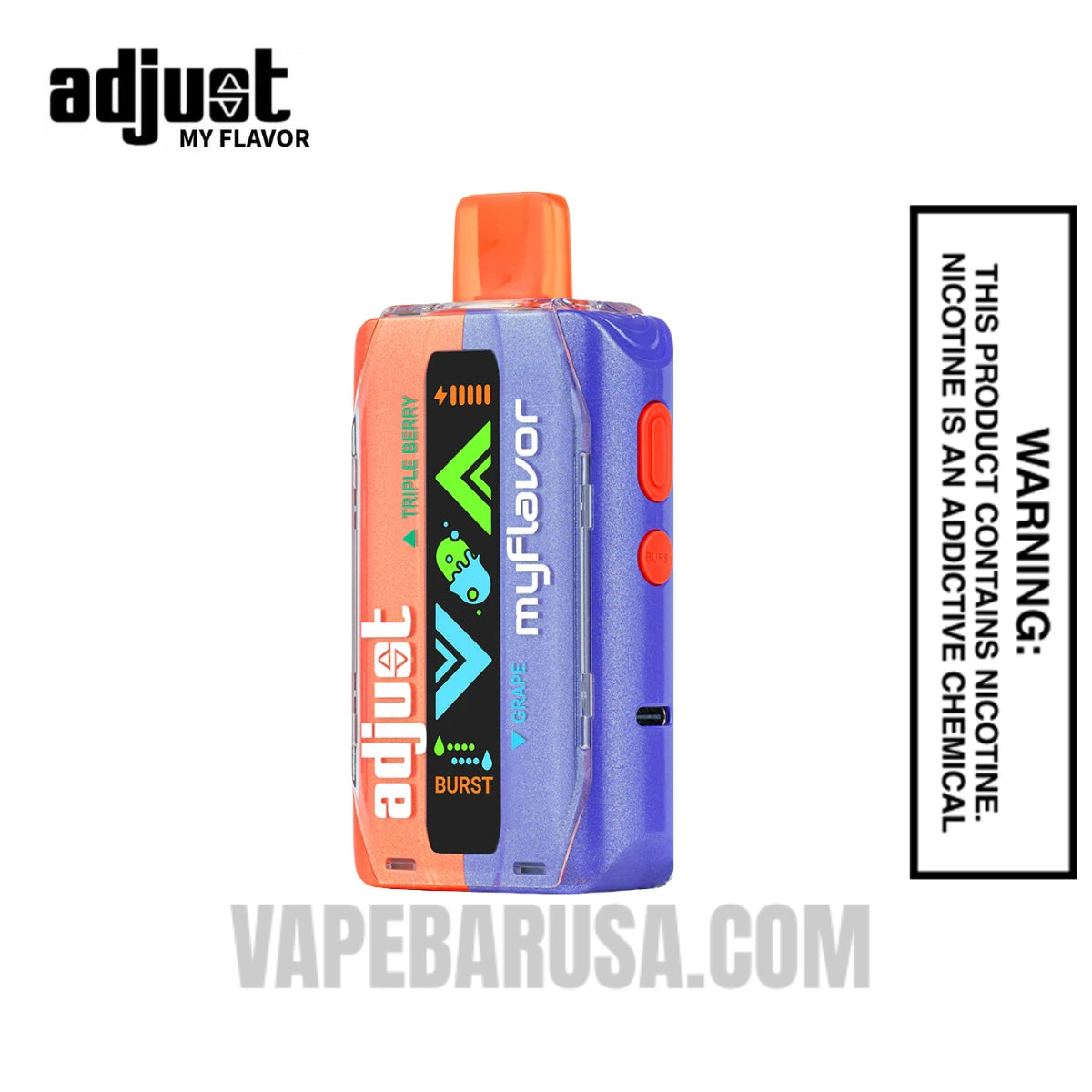 Triple Berry Grape Adjust MyFlavor 40K Disposable Vape