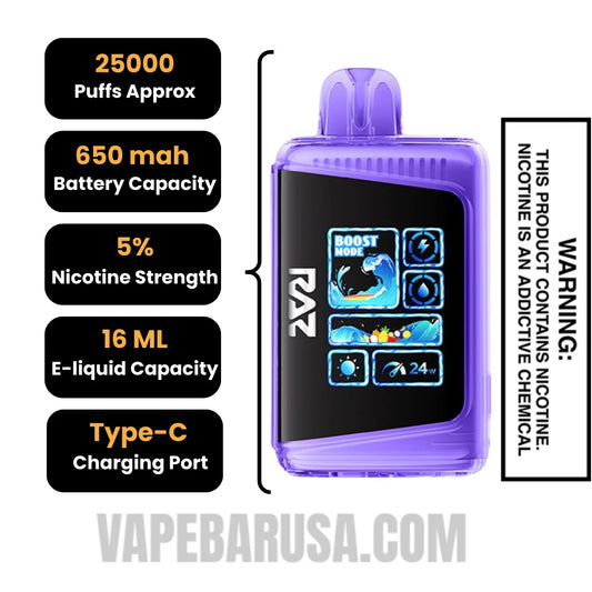 Triple Berry Punch RAZ LTX 25000 Disposable Vape