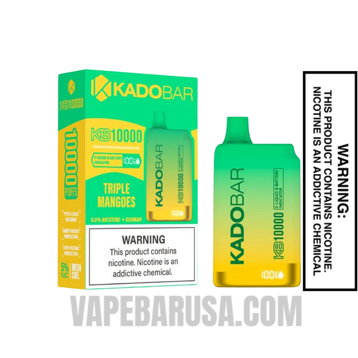 Triple Mangoes Kado Bar KB10000 Disposable Vape With Package Box