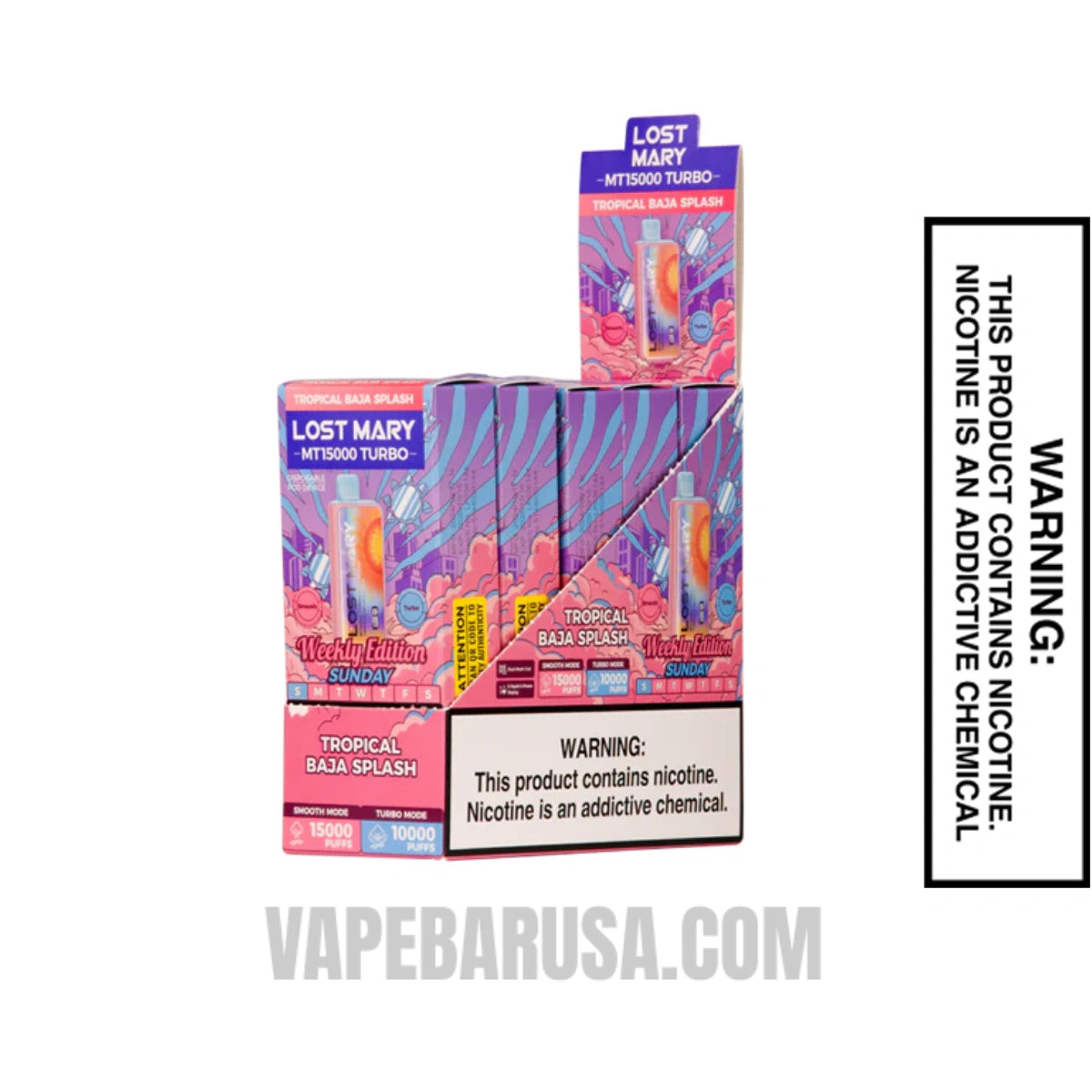Tropical Baja Blast Lost Mary MT15000 Turbo Vape With Bundle Pack