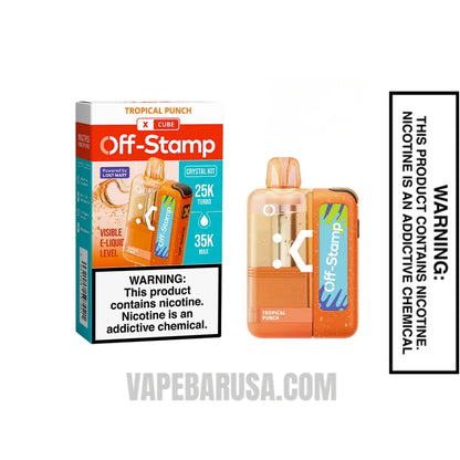 Tropical Punch Off Stamp X Cube Crystal Cube 35K Vape Kit With Package Box