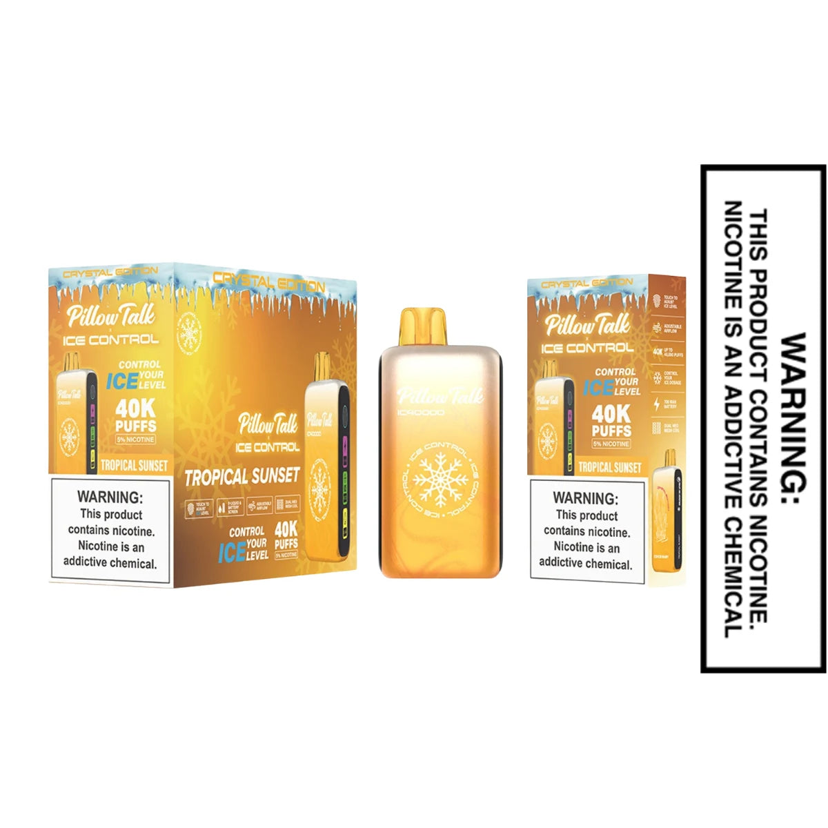 Tropical Sunset Pillow Talk IC40000 Crystal Edition Vape With Bundle Box
