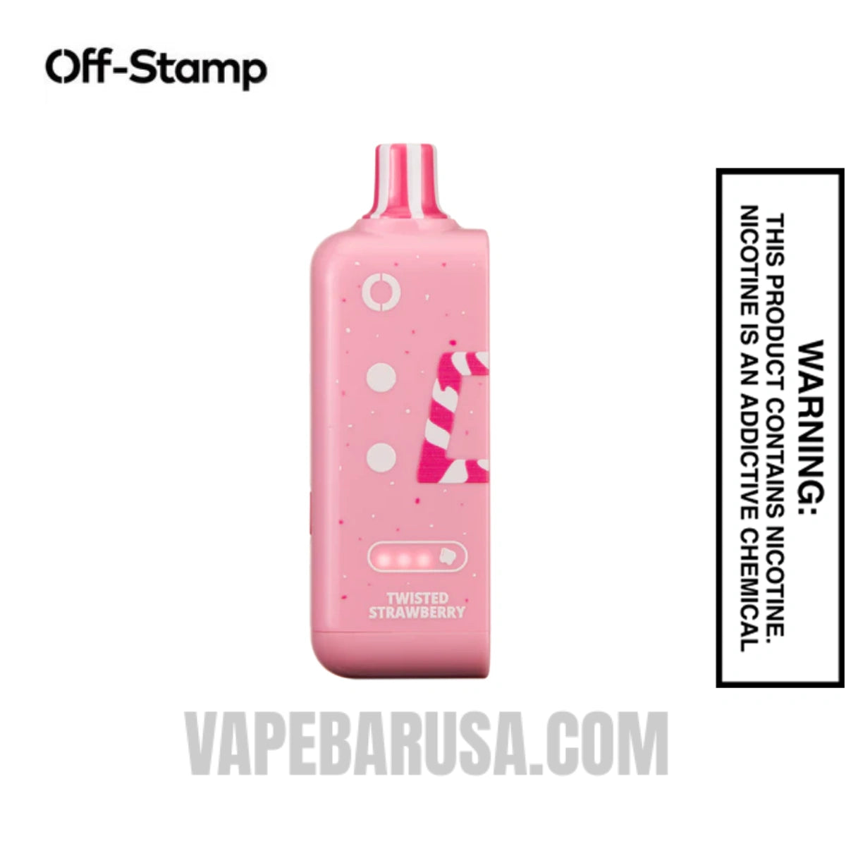 Twisted Strawberry Off Stamp Sweet Cube Disposable Vape