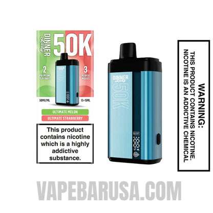 Ultimate Melon x Ultimate Strawberry Dinner Lady 50K Disposable Vape With Package Box