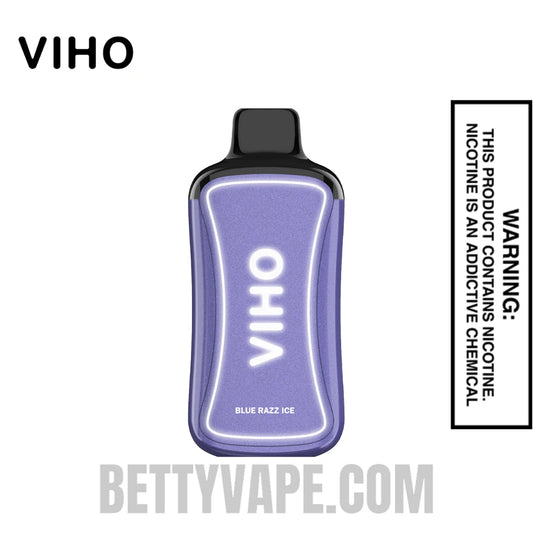 Blue Razz Ice VIHO Supercharge Zero nicotine Disposable Vape