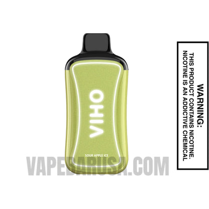 Sour Apple Ice VIHO Supercharge Zero nicotine Disposable Vape