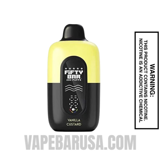 Vanilla Custard Fifty Bar 20k Disposable Vape