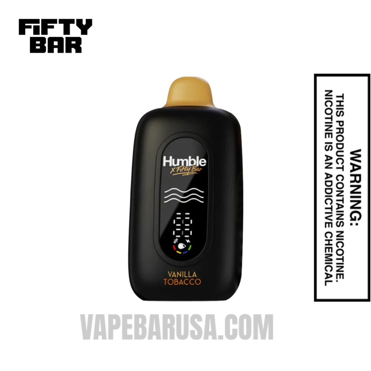 Vanilla Tobacco Humble X Fifty Bar 20K Disposable Vape