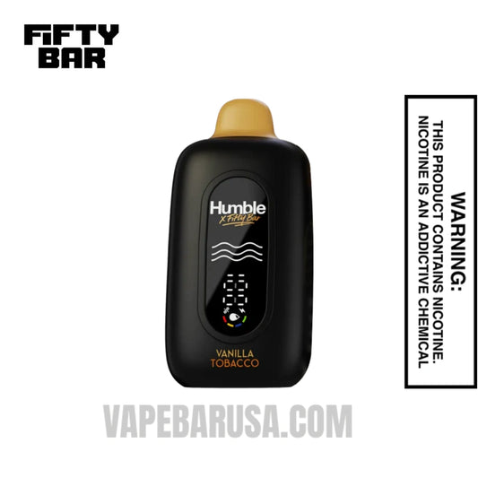 Vanilla Tobacco Humble X Fifty Bar 20K Disposable Vape