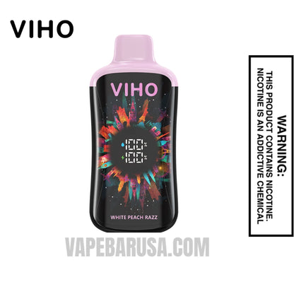 White Peach Razz VIHO Supercharge Pro Disposable Vape